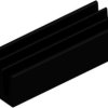 IC heatsink, (L x W x H) 19 x 6.3 x 4.8 mm, 62 K/W, black anodized, 10037006