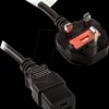 KKTE01UK Kolink premium mains cable, UK plug, 1.8 m, C19