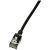 LogiLink CQ9033S CAT 6A U/FTP patch cable black 1m extra slim flexible TPE