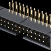 Box connector, 26-pin, angled