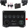 PANEL PRZEŁĄCZNIKÓW DO SAMOCHODU ładowarka USB woltomierz zapalniczka RED