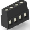 PCB terminal, 4 pole, pitch 5.08 mm, AWG 30-12, 17.5 A, screw connection, black, 796949-4