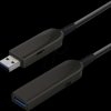 C 506-3 ML USB 3.1 fiber optic cable, USB-A to USB-A female, 3 m