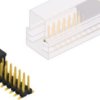 Pin header, 30 pole, pitch 2.54 mm, angled, black, SLLP6SMD06630GBSMPS