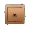 DECO Wyłącznik zwierny przycisk w stylu amerykańskim złoty metalik 8DWPUS-4 KARLIK