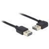 Delock 85176 USB cable USB 2.0 USB-A plug, USB-A plug 0.50 m Black