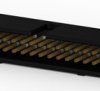 Pin header, 50 pole, pitch 2.54 mm, straight, black, 1-5103308-0
