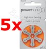 30 x baterie do aparatów słuchowych Power One Varta 13