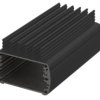 Aluminum enclosure kit, (L x W x H) 57 x 100 x 32 mm, black, IP65, 84506100.HMT1