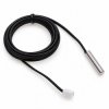 Czujnik temperatury NTC 10K B3950 1% wodoodporny, tuleja 25 × 5 mm, długość 3 m, wtyk JST XH 2-pin
