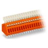 WAGO 233-508 8 Pole 6A 2.54mm Push Button PCB Terminal Block Orange