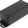 Aluminum die cast enclosure, (L x W x H) 93 x 39 x 31 mm, black (RAL 9005), IP65, 1590WAFBK