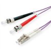 VALUE Kabel F.O. 50/125µm OM4, LC/ST, fioletowy, 5 m