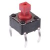 PHAP5-30VA2K3T2N2 7.3mm Height Square 6mm x 6mm Through Hole Tactile Switch 260g APEM
