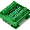 ELECTRONICS-SALON DIN Rail Mount Common Anode 16 Diode Network Module, 1N4007 1A 1000V.
