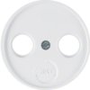 BERKER R.1/R.3/R.classic Płytka czołowa do gniazda antenowego 2- 3-wyjściowego biały połysk 12032089 HAGER