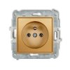 MINI Mechanizm gniazda pojedynczego z uziemieniem 2P+Z (bez przesłon torów prądowych) złoty 29MGP-1z