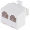Rozgałęźnik RJ11-W/2RJ11-G
