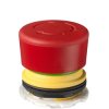 APEM EC-AMA-H-001-A + EC-AMA-L-001-A Emergency Stop Switch 22mm PCB Mount 2NC