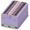 Distribution block, push-in connection, 0.14-2.5 mm², 17.5 A, 6 kV, purple, 3002786
