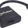 adapter Mini DisplayPort Manhattan Aktiver Mini-DisplayPort-Stecker auf HDMI-Buchse Adapter 4K@60Hz 152570, 15.00 cm