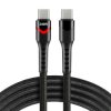Kabel USB C-C 240W Power Delivery LED 2m – everActive CBB-2PDRS, szybkie ładowanie 5A/48V z RGB