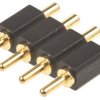 Złącze sprężynowe 4-pinowe 811 raster: 2.54 mm Prosty 1-rzędowe Preci-Dip Otwór przelotowy 150 V W osłonie