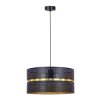 Lampa wisząca ZIMBO na E27 z abażurem w kolorze czarno-złotym K-5221 Kaja Lighting