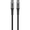Kabel tekstylny USB-C™ / USB-C ™ z metalowymi wtyczkami 0,5m Goobay