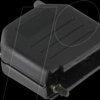 MHDPPK15-K D-Sub cap, 15-pin, straight, black, size A
