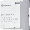 Stycznik Finder 22.74.0.024.1310 22.74.0.024.1310, 4 styki, 24 V/DC, 24 V/AC, 32 A, 1 szt.