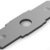 Flat plug distributor, 1 x 2 contacts, 6.35 x 0.81 mm, L 25.65 mm, uninsulated, straight, 62627-1