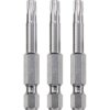 kwb 121315 Hex Bit 3 pcs T 15 Steel 1/4" E 6.3 shaft satin finish
