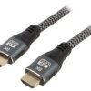 Kabel HDMI, wtyk z obu stron, tekstylny, czarny, materiał wykonania żyły: Cu, dł. przewodu: 2m CCB-HDMI8K-2M
