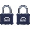 Squire 35T Stronglock Card (2) Padlocks 38mm Open Shackle Keyed