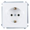 Simon Basic Gniazdo Pojedyncze Schuko Z/U 16A Ip20 Białe Bmgsz1.01/11