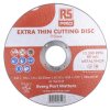 Tarcza ścierna Tarcza tnąca 115mm RS PRO 1mm Tlenek aluminium