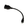 USB OTG Host Cable - Micro B OTG A Male to A female