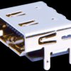 HDMI receptacle, SMD, print, angle