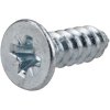 R-TECH 337116 Pozi Countersunk Self-Tapping Screws No.4 3/8in 9.5mm - Pk100