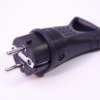 Wtyczka gumowa z uchwytem IP44 16A 250V ORNO czarna
