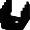 Finger shaped heatsink, (L x W x H) 19 x 20.5 x 19.5 mm, 21 K/W, black anodized, 10035002