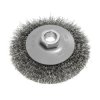Szczotka druciana tarczowa 100 mm, drut karbowany, stalowy, M14