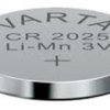Lithium-button cell, CR2025, 3 V, 170 mAh, 06025 101 401