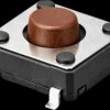 DTSM-21N-V-T/R Short stroke button, SMD, 1 NO, 12 x 12 x 4.3 mm