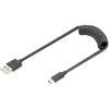 Digitus AK-300430-006-S USB 2.0 cable USB-A to USB-C 1m Black Double shield
