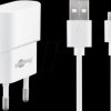 45297 USB charger, 5 V, 1 A, microUSB, white