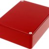 Aluminum die cast enclosure, (L x W x H) 119 x 94 x 42 mm, red, IP54, 1590BBSRD
