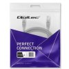 Qoltec Kabel Patchcord UTP CAT5e 2 x RJ-45 1m High speed Gold