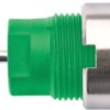 4 mm socket, pin connection, mounting Ø 12.2 mm, CAT III, green, SEB 6448 NI / GN